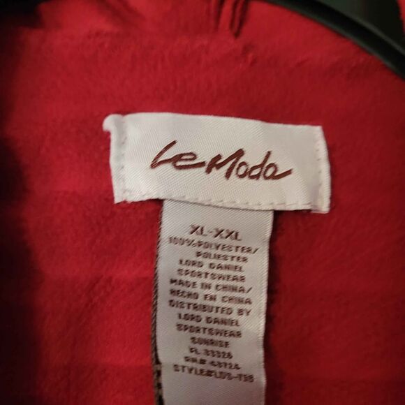 Women's Size XL XXL Le Moda Sleeveless Long Open Front Cardigan Pockets - Picture 3 of 5